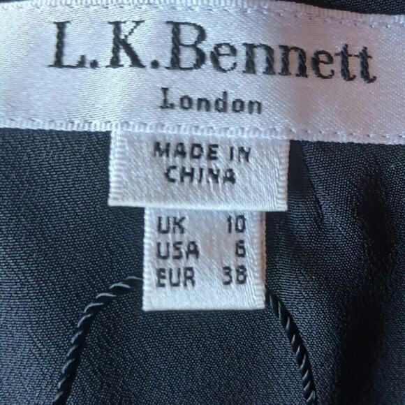L.K. Bennett 100% Silk Dress size 6 - Picture 6 of 7